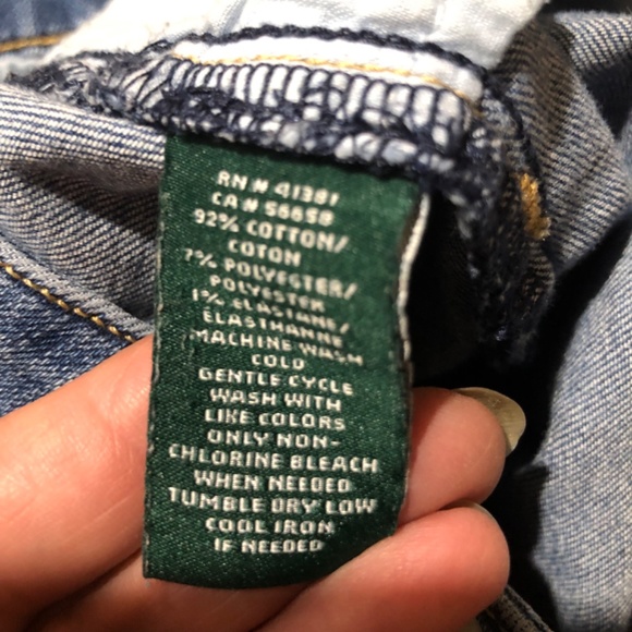 Lauren Ralph Lauren Denim Shorts Cuff Leg Womens 8P - Picture 5 of 5